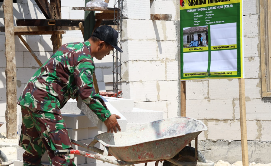 TMMD 129 Selesai Bangun 10 Rumah Layak Huni, Peningkatan Kualitas Hidup di Desa Tlemang