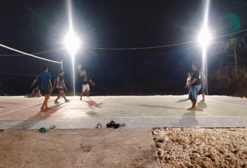 Lapangan Voli TMMD 129: Pusat Kegiatan Malam Pemuda Tlemang