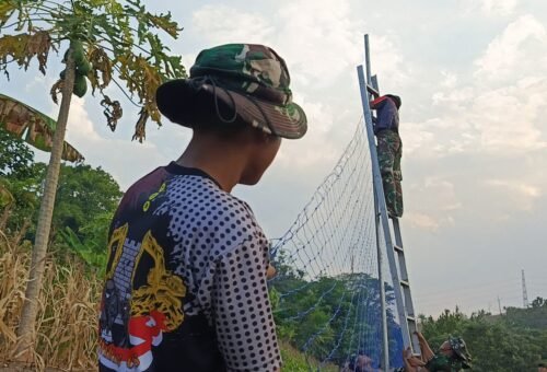 Satgas TMMD 129 Hadirkan Solusi, Lapangan Voli Tetap Aktif Tanpa Ganggu Lahan Pertanian