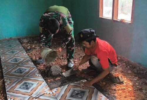 Satgas TMMD ke-129 Fokus Percepat Rehabilitasi Rumah Bapak Karno