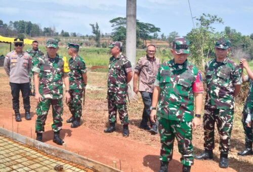 Evaluasi Pembangunan TMMD Ke-129 oleh Waster KASAD di Bintan