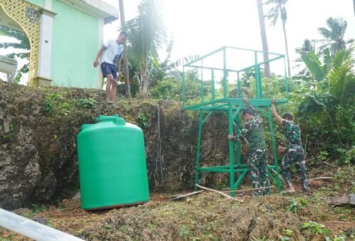 Pembangunan Fasilitas Air Bersih di Masjid Desa Polewali Disambut Antusias