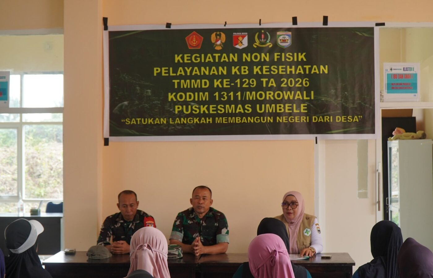 Pelayanan Kesehatan Kerjasama Satgas TMMD 129 dan Puskesmas Umbele di Morowali