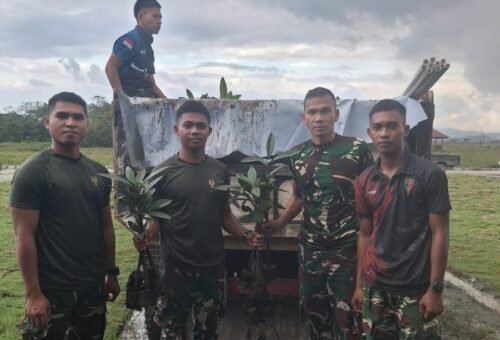 Program Lingkungan Satgas TMMD Ke-129 Kodim 1311/Morowali: Aksi Penanaman Pohon untuk Masa Depan