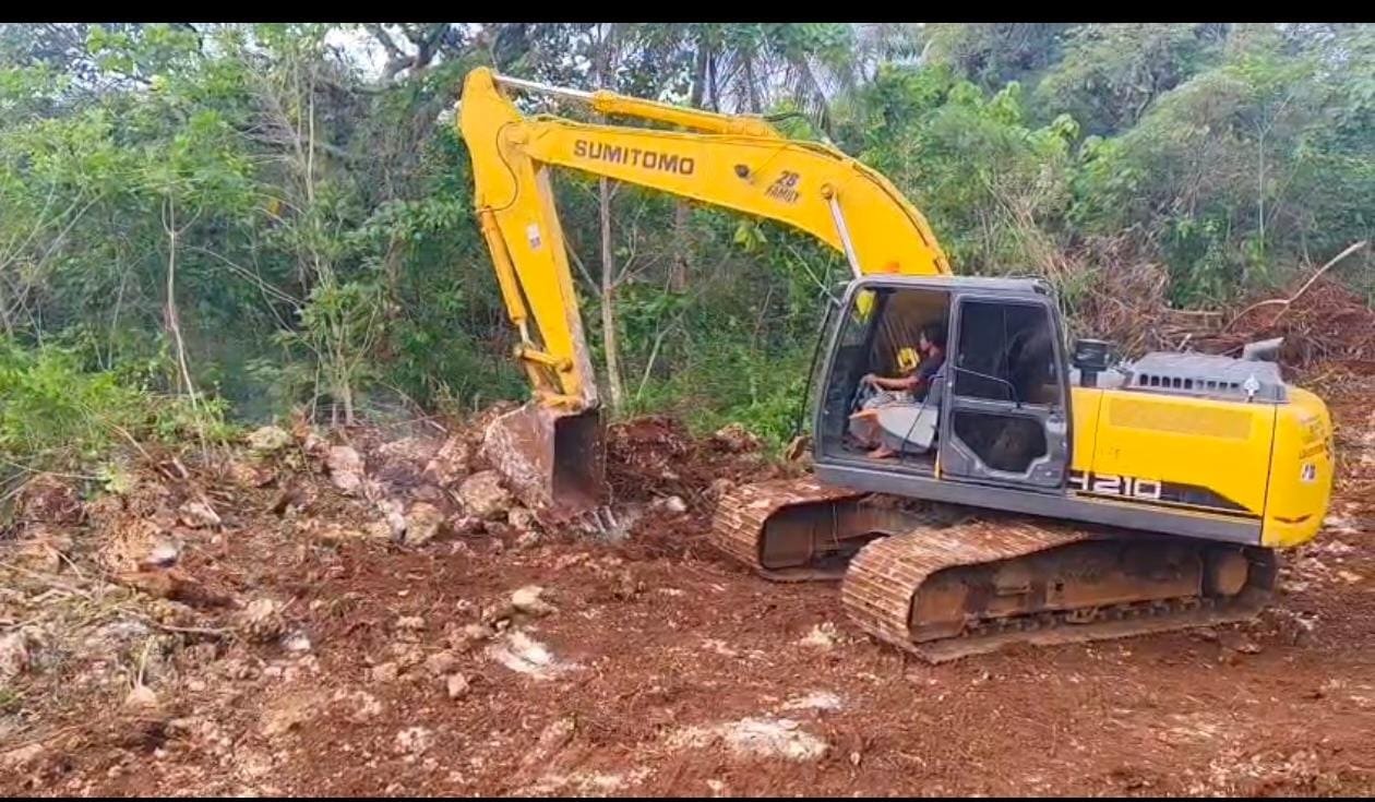 Proyek Jalan Penghubung Kepulauan Umbele Dikebut, Satgas TMMD Ke-129 Optimis Target Tercapai