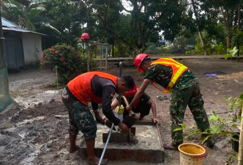 Pembangunan Sumur Bor Sasaran 5 Dengarkan Tanda Kemajuan Air Bersih TMMD Ke-129
