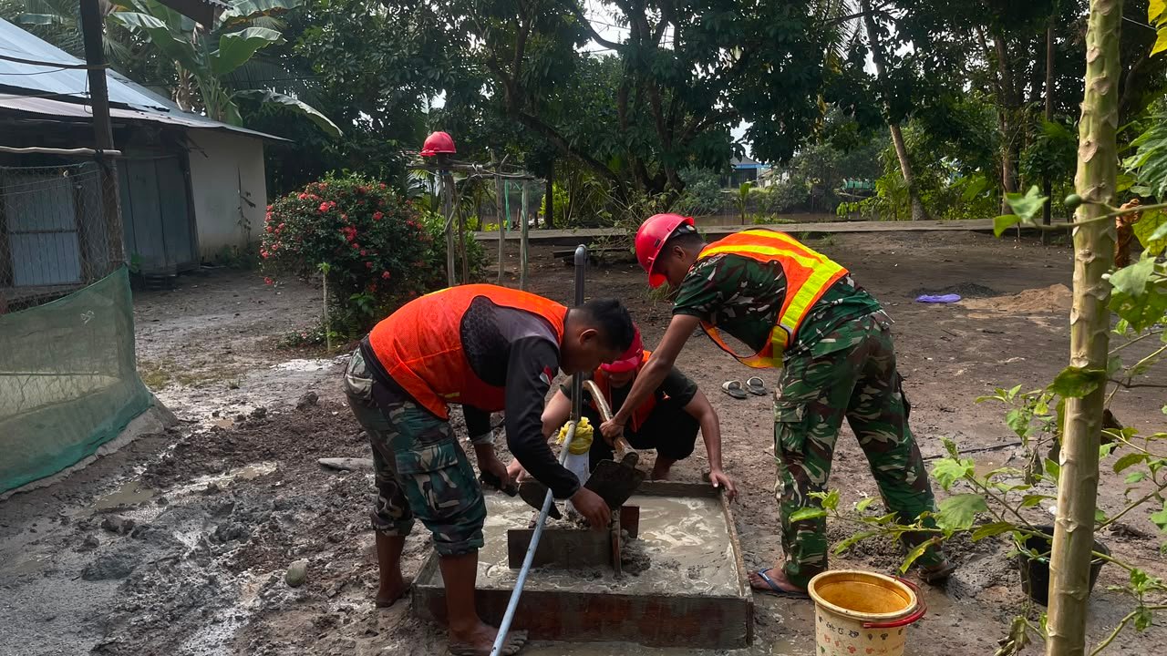 Pembangunan Sumur Bor Sasaran 5 Dengarkan Tanda Kemajuan Air Bersih TMMD Ke-129