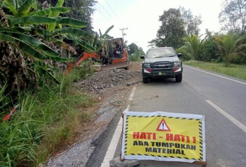 Pembangunan Infrastruktur Jalan TMMD Ke-129 Kodim 1011/KLK Dorong Pertumbuhan Desa Bandar Raya