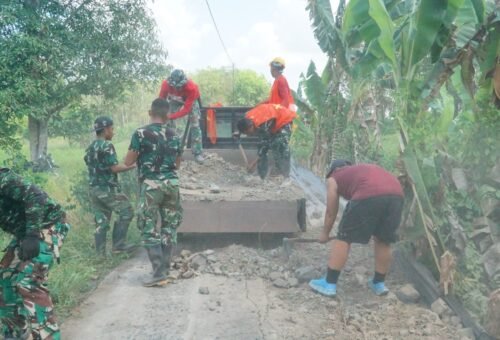 Peningkatan Infrastruktur Melalui TMMD Ke-129 di Desa Bandar Raya