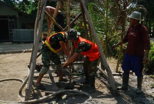Pembangunan Sumur Bor TMMD Kodim 1011/KLK untuk Kesejahteraan Warga