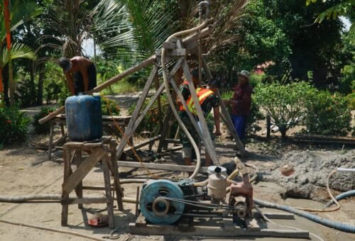 Kemajuan Pembangunan Sumur Bor Sasaran 4 dalam TMMD Reguler Ke-129