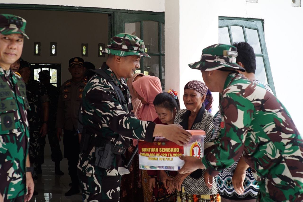 Kegiatan Sosial Tim WASEV TMMD Ke-129 Ditingkatkan di Desa Bandar Raya