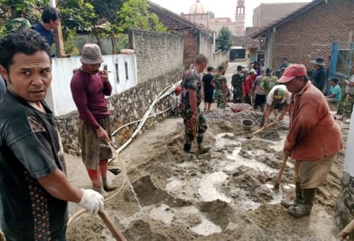 Pembangunan Rabat Beton Jalan Nangka Menuju Tahap Penting, Satgas TMMD Jamin Kualitas Konstruksi