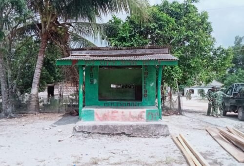 Pemugaran Poskamling TMMD Ke-129 Kodim 0413/Bangka Tingkatkan Kesadaran Keamanan Warga