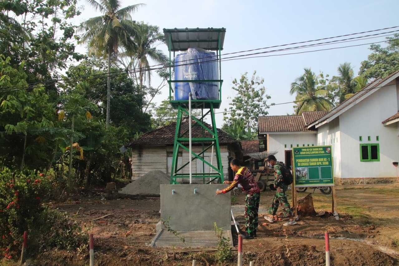 Pemantauan Proyek Sumur Bor TMMD ke-129 Kodim 0412/LU, Pastikan Air Layak Dikonsumsi