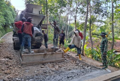 Proyek TMMD Ke-129 Kodim 0608/Cianjur Menuju Penyelesaian, Akses Warga Segera Membaik