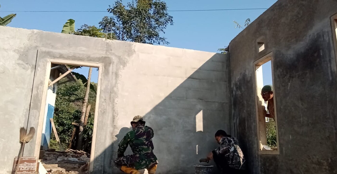 Progres TMMD Ke-129 Kodim 0608/Cianjur: Renovasi Rumah Warga Menuju Penyelesaian