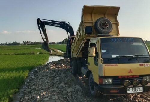 Kemajuan Pesat Pembangunan Jalan Tani di TMMD Ke-129 Kodim 1404/Pinrang