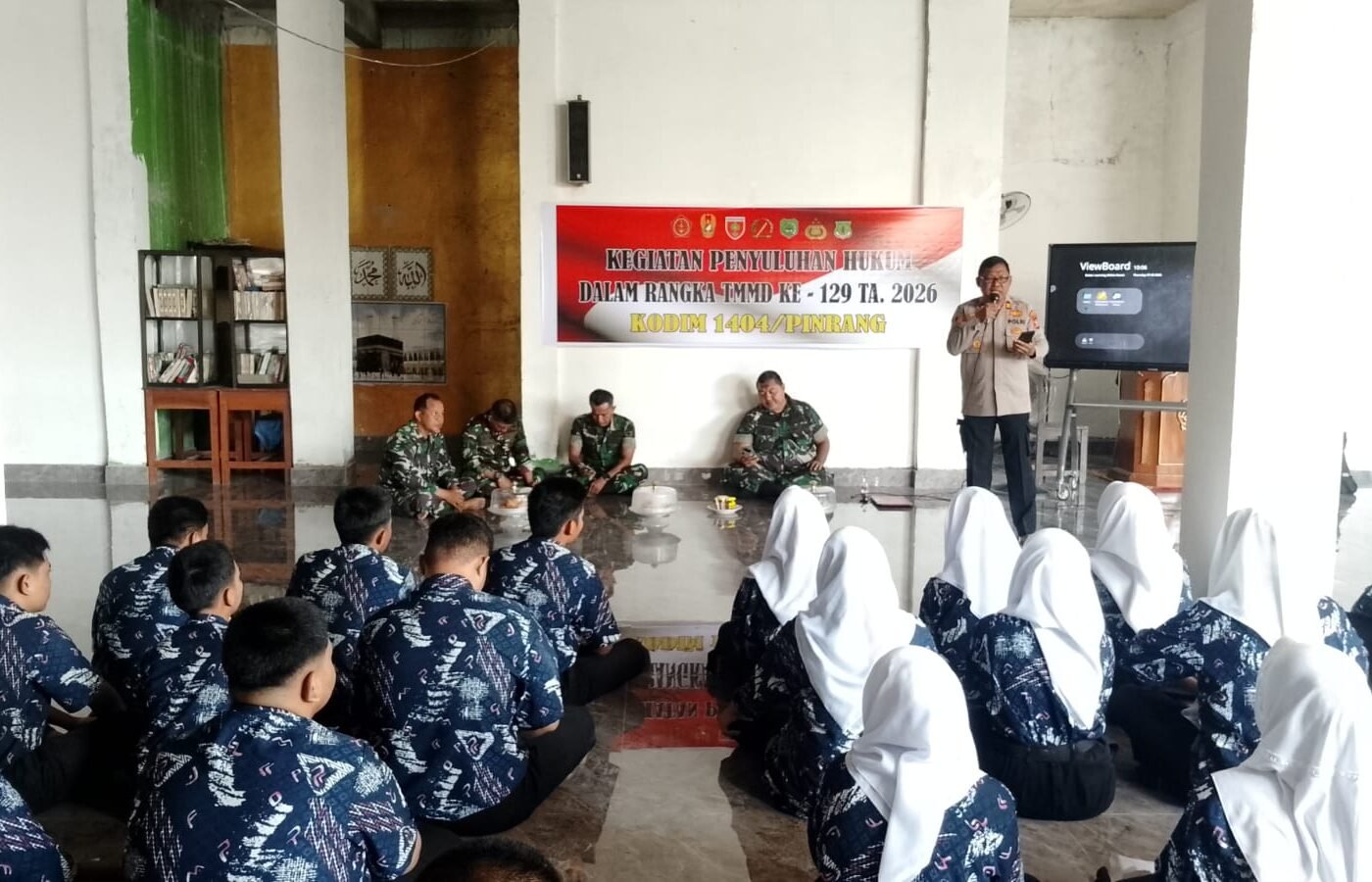 TMMD Ke-129: Membangun Generasi Sadar Hukum di Pinrang