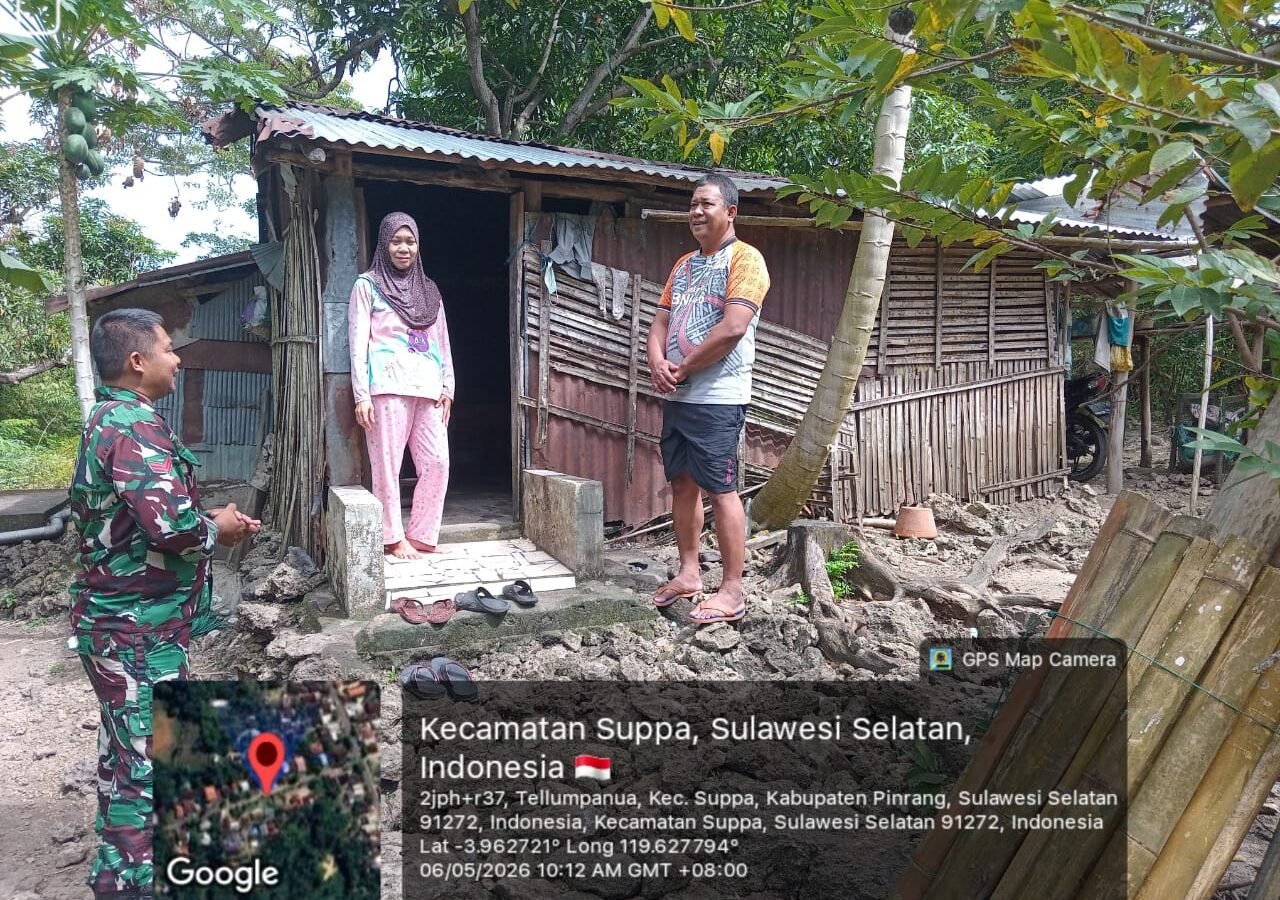 Pembangunan RTLH TMMD Ke-129: Warga Pinrang Mendekati Impian Rumah yang Layak