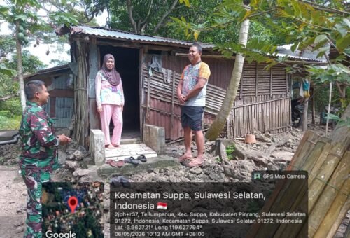Pembangunan RTLH TMMD Ke-129: Warga Pinrang Mendekati Impian Rumah yang Layak
