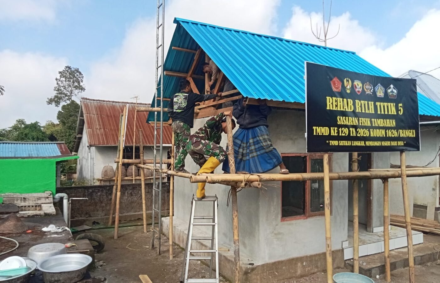Keterlibatan Masyarakat Dalam Program TMMD di Desa Sekardadi