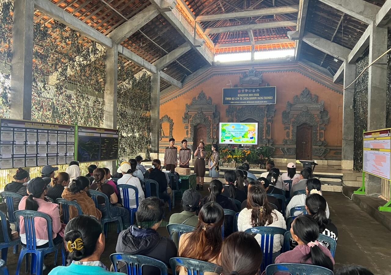Pendidikan dan Kesadaran Generasi Muda dalam TMMD Ke-129 Kodim 1626/Bangli