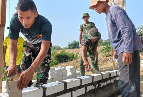 Prajurit Satgas TMMD 129 Tunjukkan Kemampuan dalam Pembangunan Tandon Air Bersih di Dusun Bakon