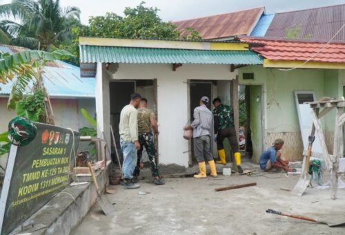 Progres Pembangunan MCK Masjid Quba Oleh Satgas TMMD Ke-129 di Morowali