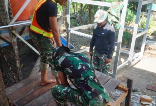 Pembangunan MCK Sasaran Utama TMMD untuk Perbaikan Fasilitas Sanitasi
