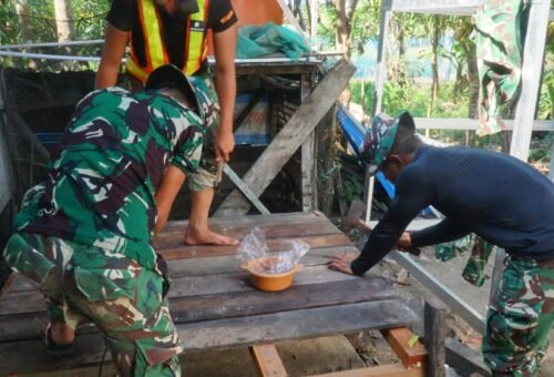 Pembangunan MCK SAS 3 Dipercepat, Satgas TMMD Kerjasama dengan Warga