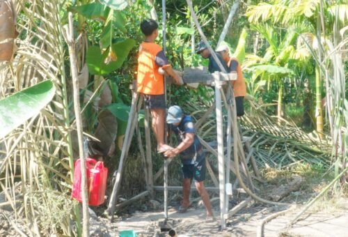 Pembangunan Sumur Bor SAS 2 untuk Akses Air Bersih di TMMD Ke-129