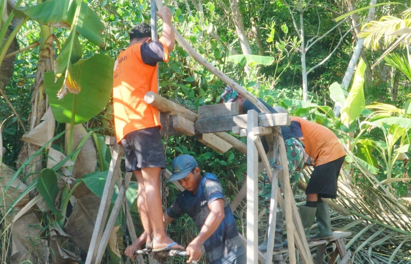 Pembangunan Sumur Bor SAS 2 dalam Program TMMD Ke-129 Meningkatkan Akses Air Bersih