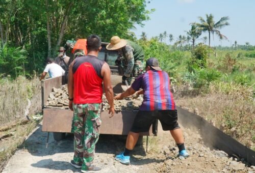 Upaya TMMD Reguler Ke-129: Pembangunan Jalan Solid di Desa Bandar Raya