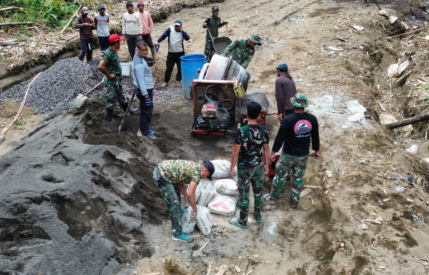 Progress TMMD Ke-129 Bangli Capai 61 Persen di Hari Keenam Belas