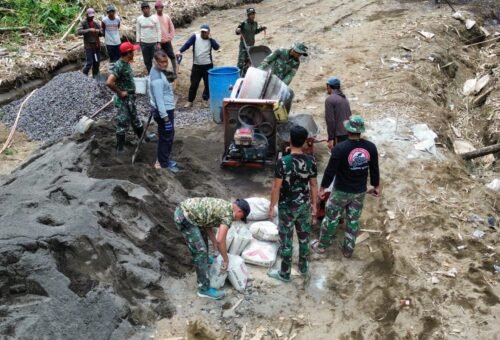 Progress TMMD Ke-129 Bangli Capai 61 Persen di Hari Keenam Belas