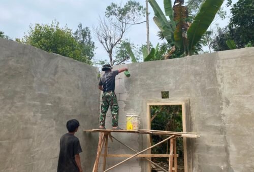 Kemajuan TMMD Ke-129 Kodim 0608/Cianjur: Penyelesaian Rumah Pak Entis Sutisna Ditargetkan Selesai Sebelum Acara Penutupan