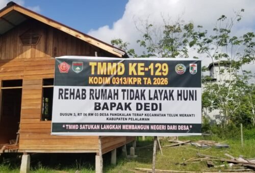 Pembangunan RTLH Rumah Pak Dedi di Desa Pangkalan Terap Capai 70 Persen meski Ada Tantangan