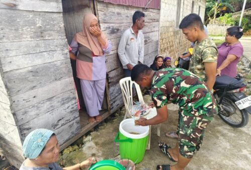 Kepedulian Warga Jadi Penyemangat Satgas TMMD, Kebersamaan TNI dan Masyarakat Kian Erat di Desa Polewali