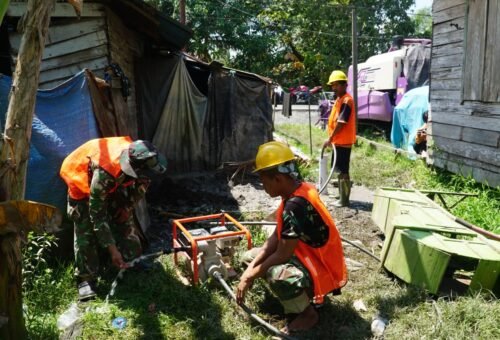 Satgas TMMD Ke-129 Optimalkan Kualitas Air Lewat Tahap Pengurasan Sumur Bor