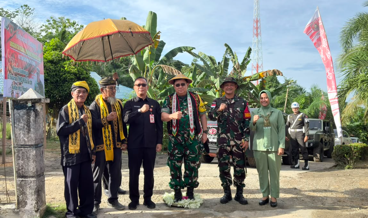 Penghormatan Melalui Tradisi Tepung Tawar pada TMMD Ke-129