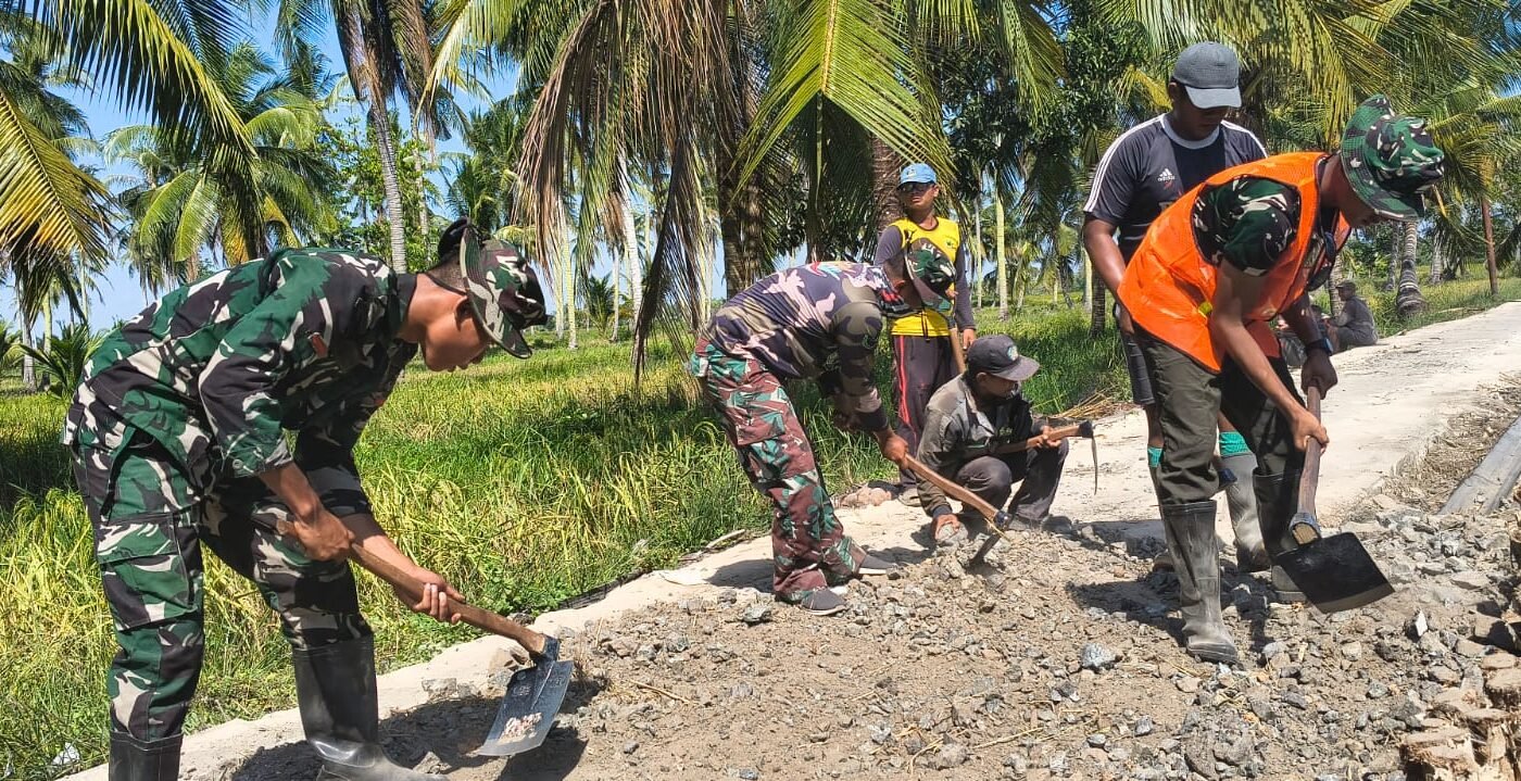Satgas TMMD Ke-129 Kebut Peningkatan Badan Jalan 1,2 Kilometer Demi Lancarkan Mobilitas Warga