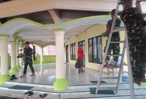TMMD 129 Kodim 0413/Bangka Perkuat Toleransi Lewat Pembenahan Dua Rumah Ibadah