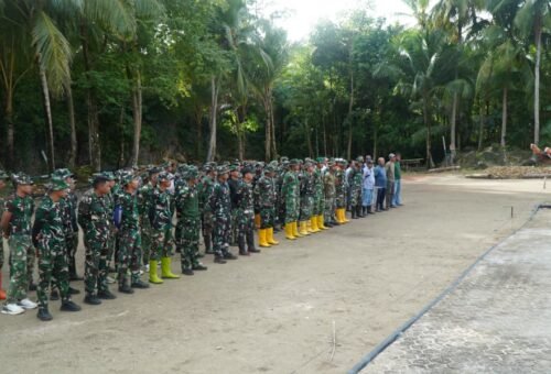 Dan SSK TMMD Ajak Personel dan Warga Perkuat Gotong Royong Lewat Apel Pagi