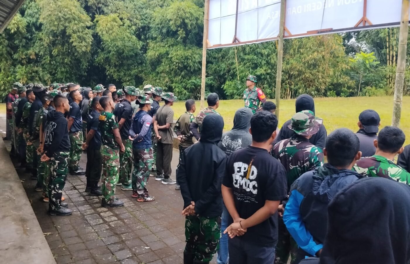 Apel Pagi Satgas TMMD Ke-129 Kodim 1626/Bangli Jadi Kunci Kesiapan Personel di Lapangan