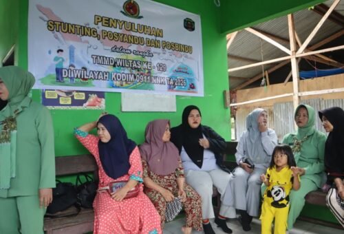 Babinsa Serda Darson Tekankan Pentingnya Kesehatan Balita dan Ibu pada Kegiatan Non-Fisik TMMD ke-129