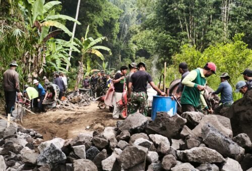 TMMD Ke-129 Bangun Infrastruktur Sekaligus Perkuat Kemanunggalan TNI dan Rakyat di Bangli