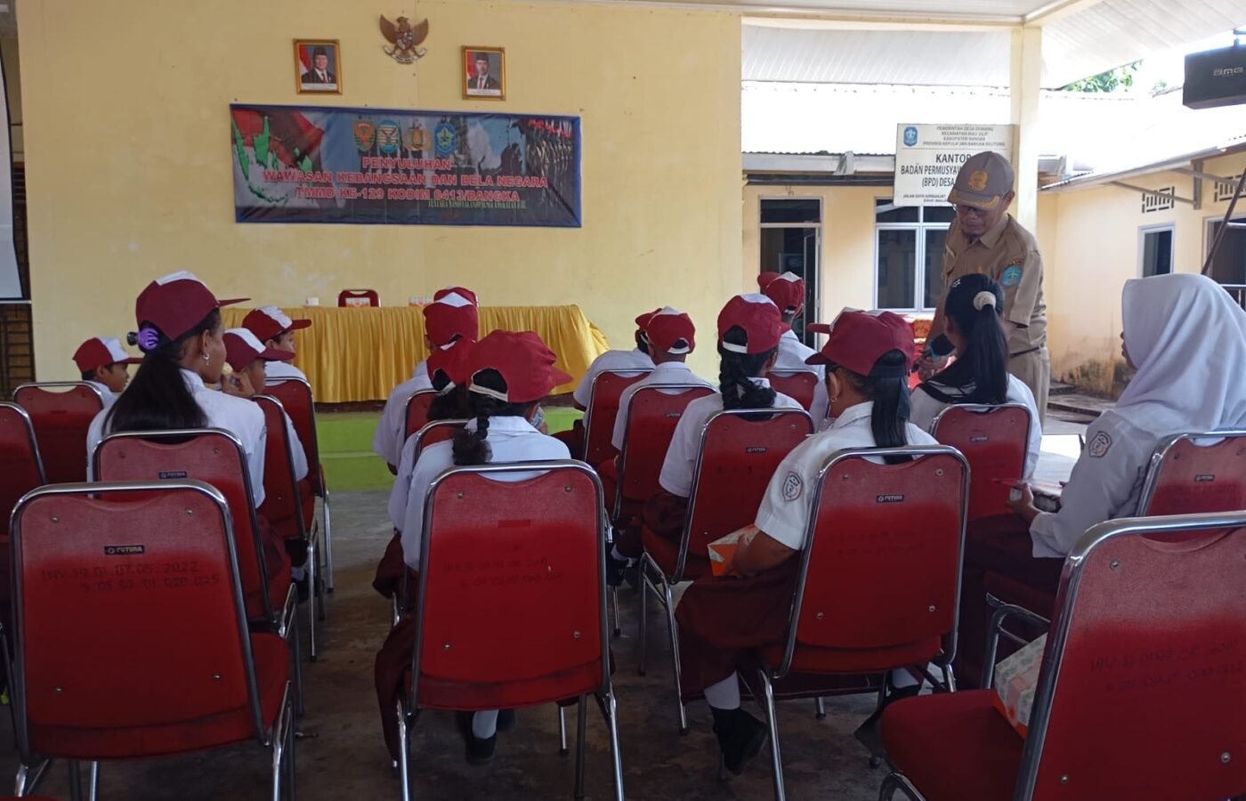 Antusias Warga Warnai Penyuluhan Kebangsaan TMMD Ke-129 Kodim 0413/Bangka