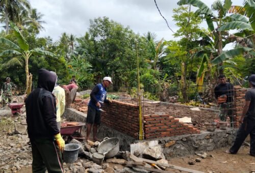 Keberlanjutan Program RTLH oleh Satgas TMMD Ke-129 di Kecamatan Tiroang