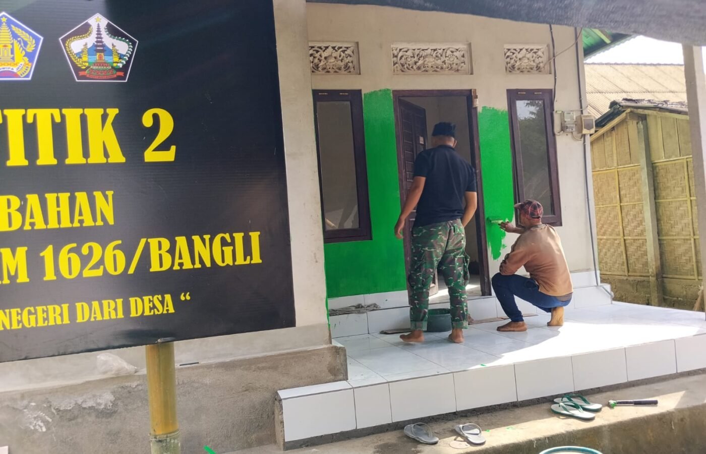 Penyelesaian RTLH TMMD Ke-129, Satgas Kodim 1626/Bangli Fokus pada Finishing